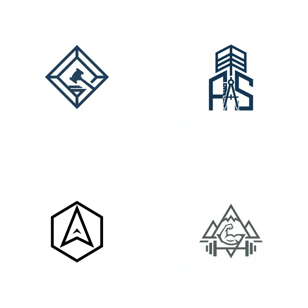 Symmetrybased Minimalist Logo Generator