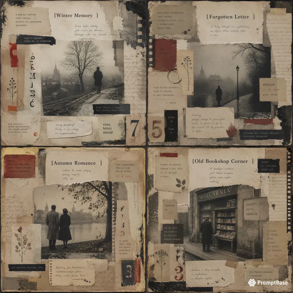 Polish Cinema Inspired Junk Journal Pages