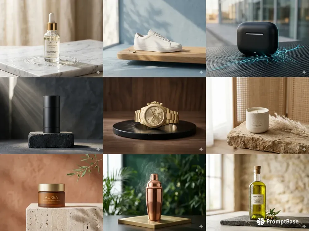 Luxury Studio Product Photography Mockups