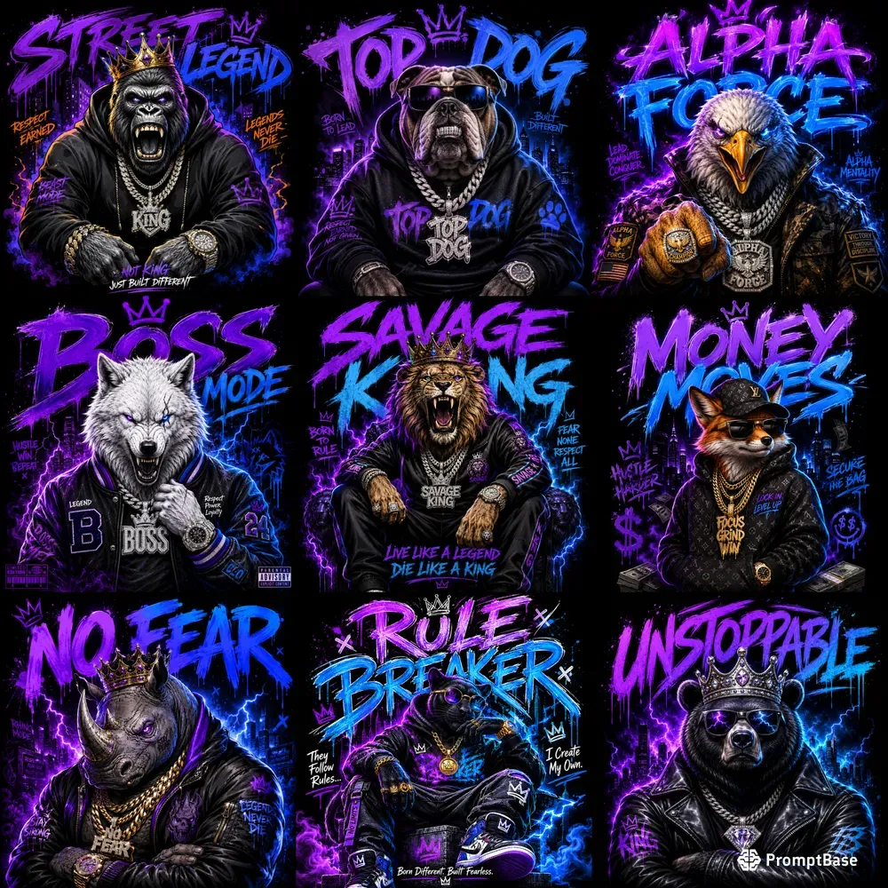 Urban Graffiti Beast Tshirt Designs Pro