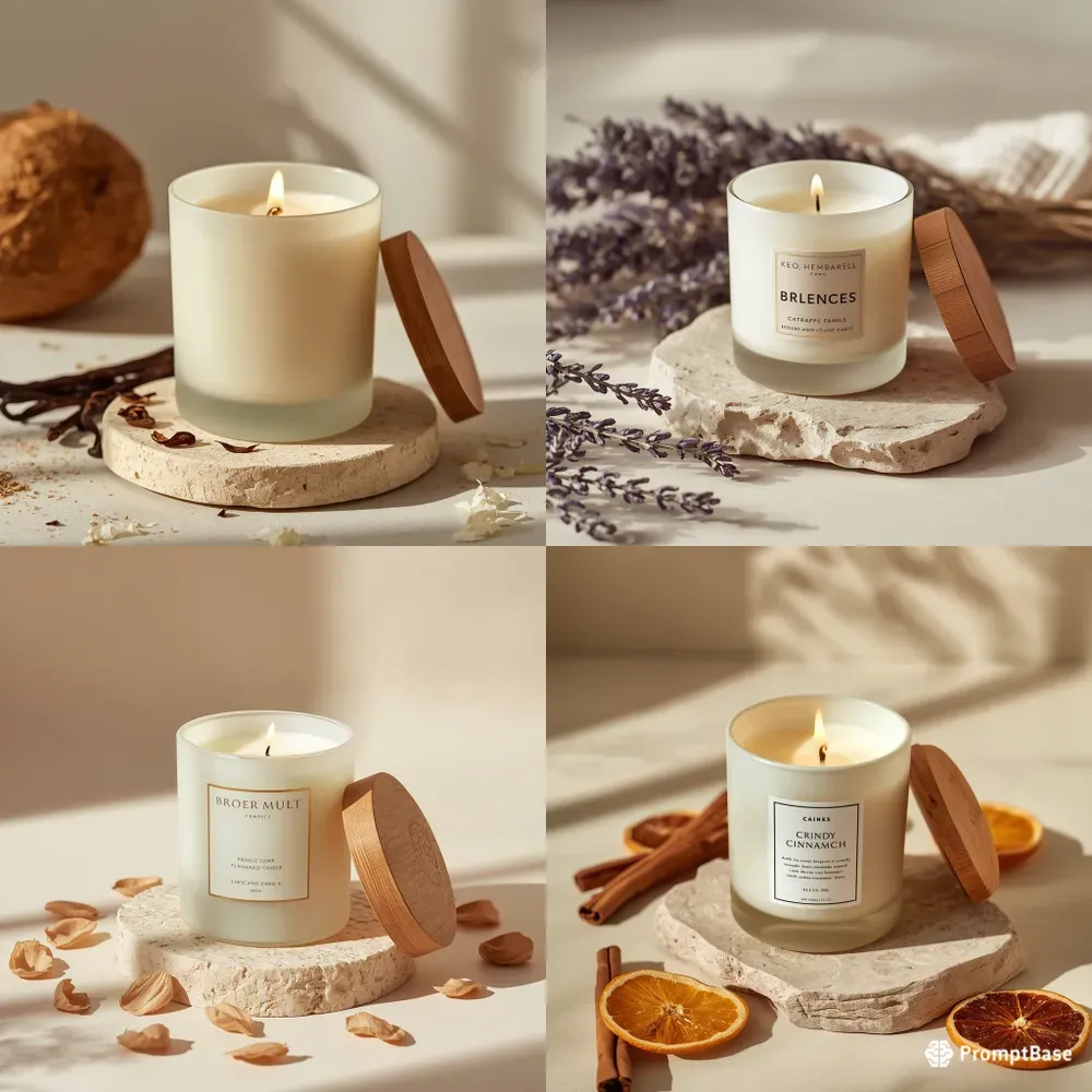 Luxury Scented Candles Photography