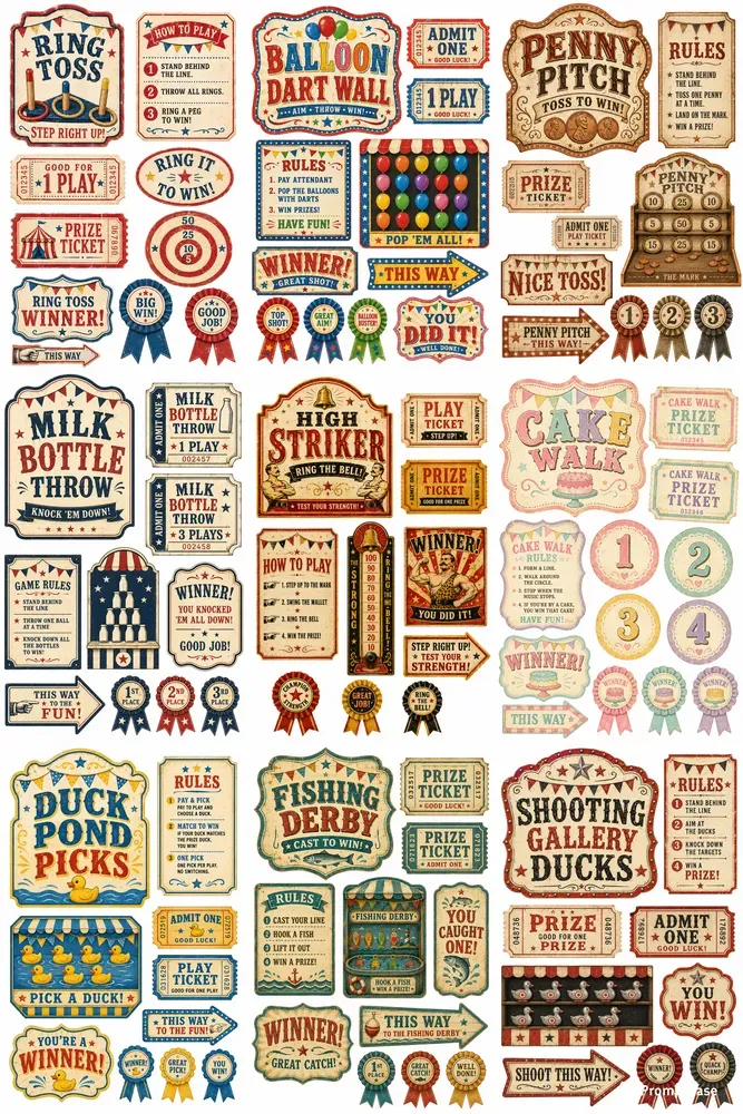 Carnival Midway Games Ephemera