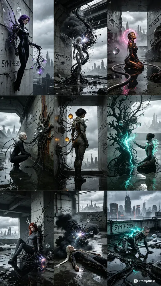 Cyber Pollination Dark Art Girls