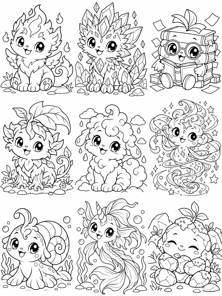 Original Line Pokemon Colour Sketches