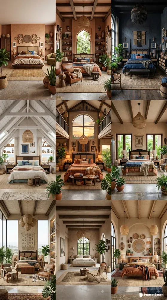 Afrohemian Bedroom Deco Interiors