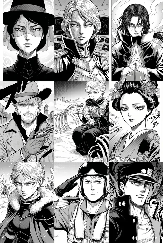 Yuki Tabata Style Black Clover Manga Art