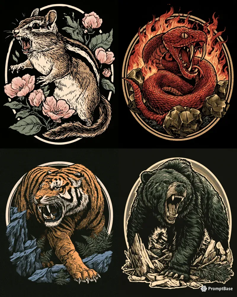 Vintage Woodcut Apparel Graphics