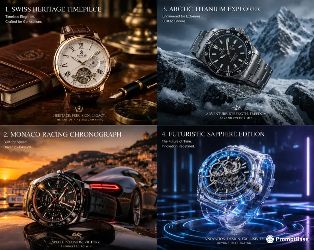 Cinematic Luxury Watch Advertisements