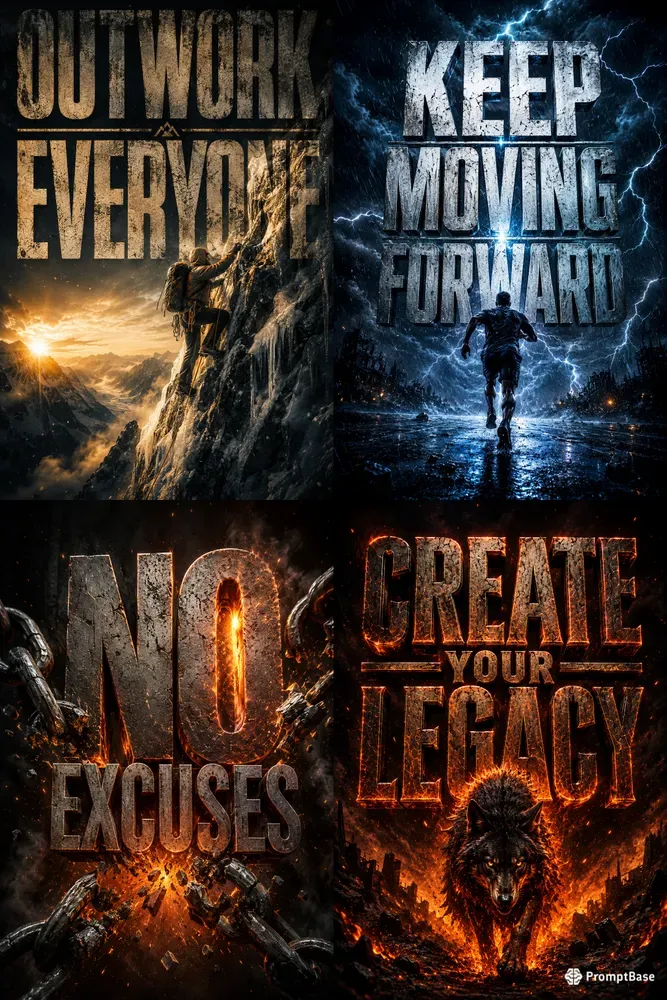 Cinematic Motivation Posters