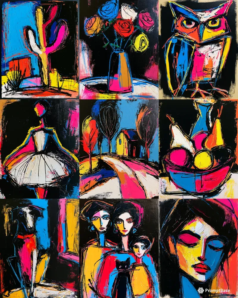 Expressive Oil Paintings