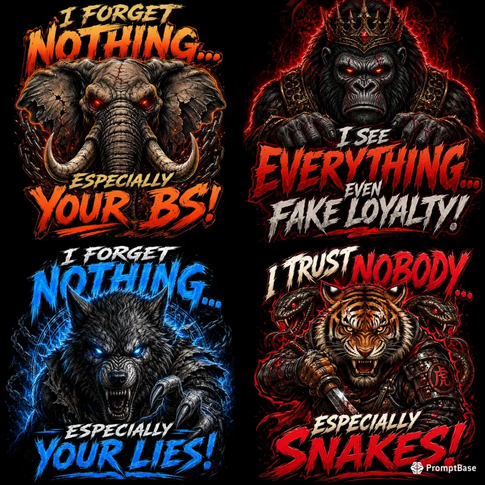 Savage Beast Typography Art