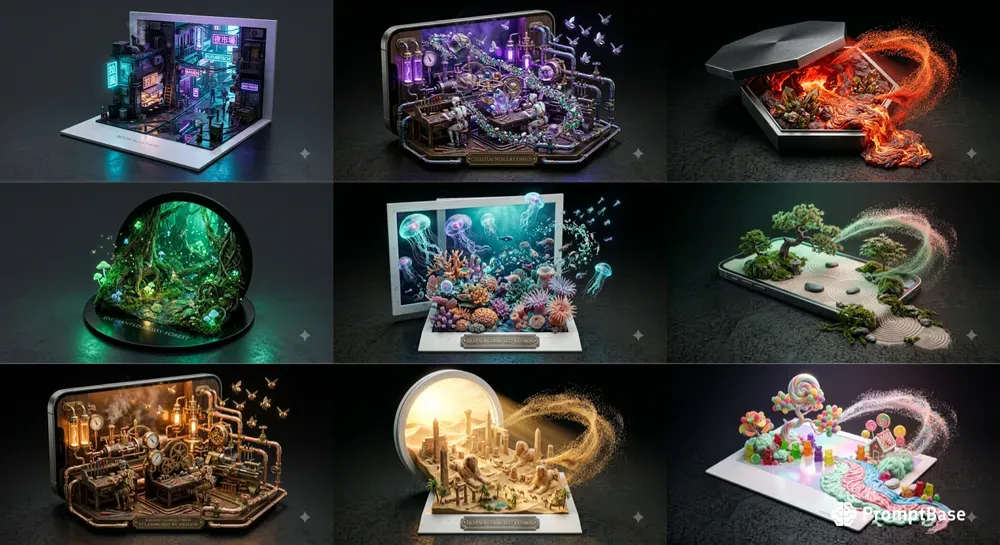 3D Microdiorama Frame Popouts