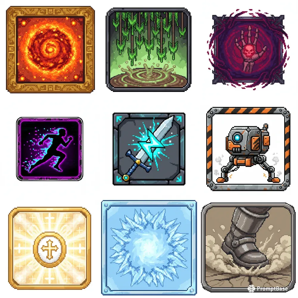 Pixelforge Skill Ability Icon Engines
