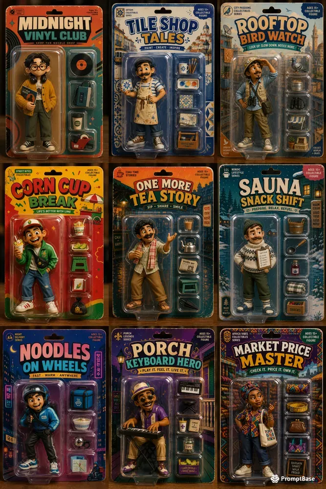 Nostalgic Blister Toy Figures
