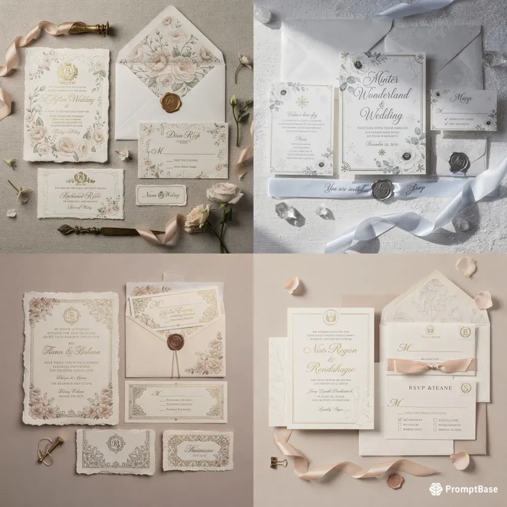 Luxury Wedding Invitation Suites