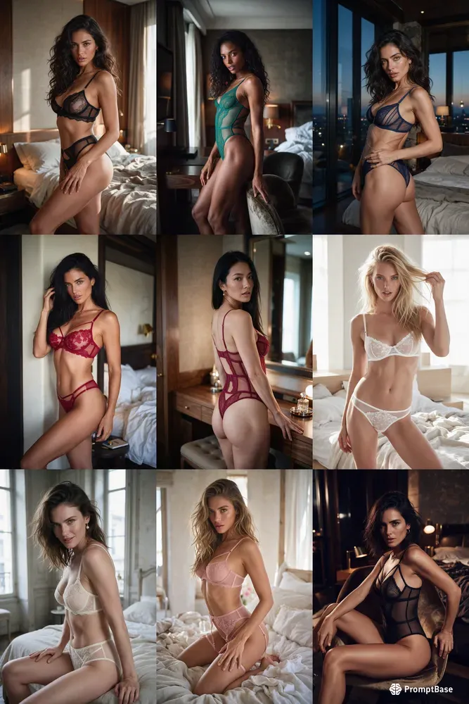 Provocative Lingerie Model Photos