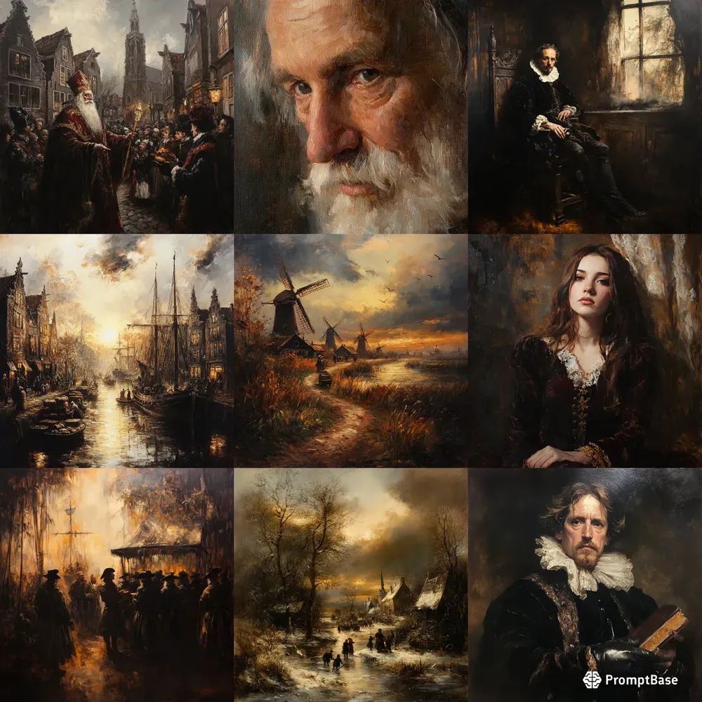 Dutch Golden Age Oil Paintings