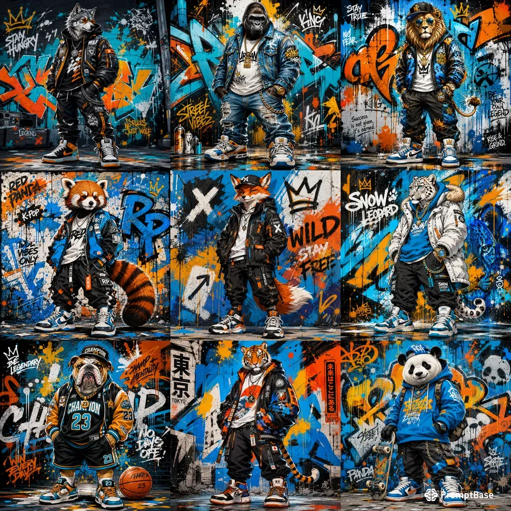 Urban Street Animal Art Kits