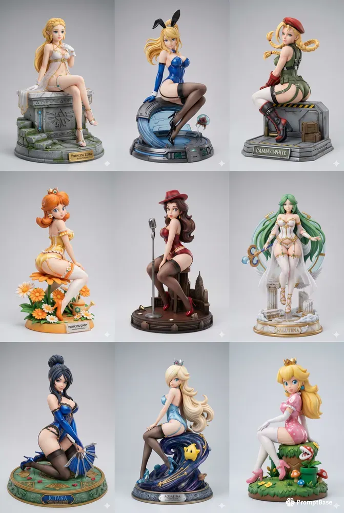 Nintendo Inspired Collector Figurines