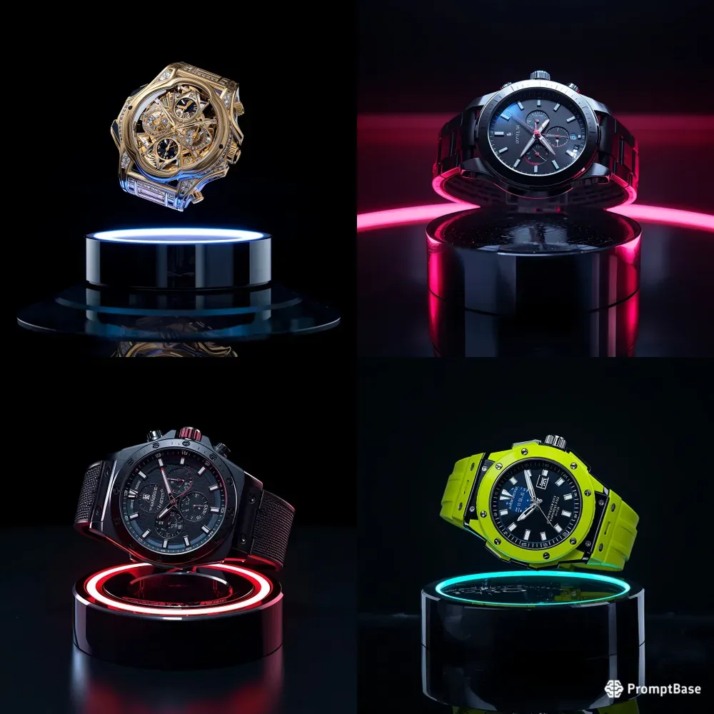 Luxury Cyberpunk Watches Photography