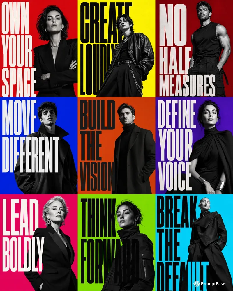 Bold Editorial Fashion Branding