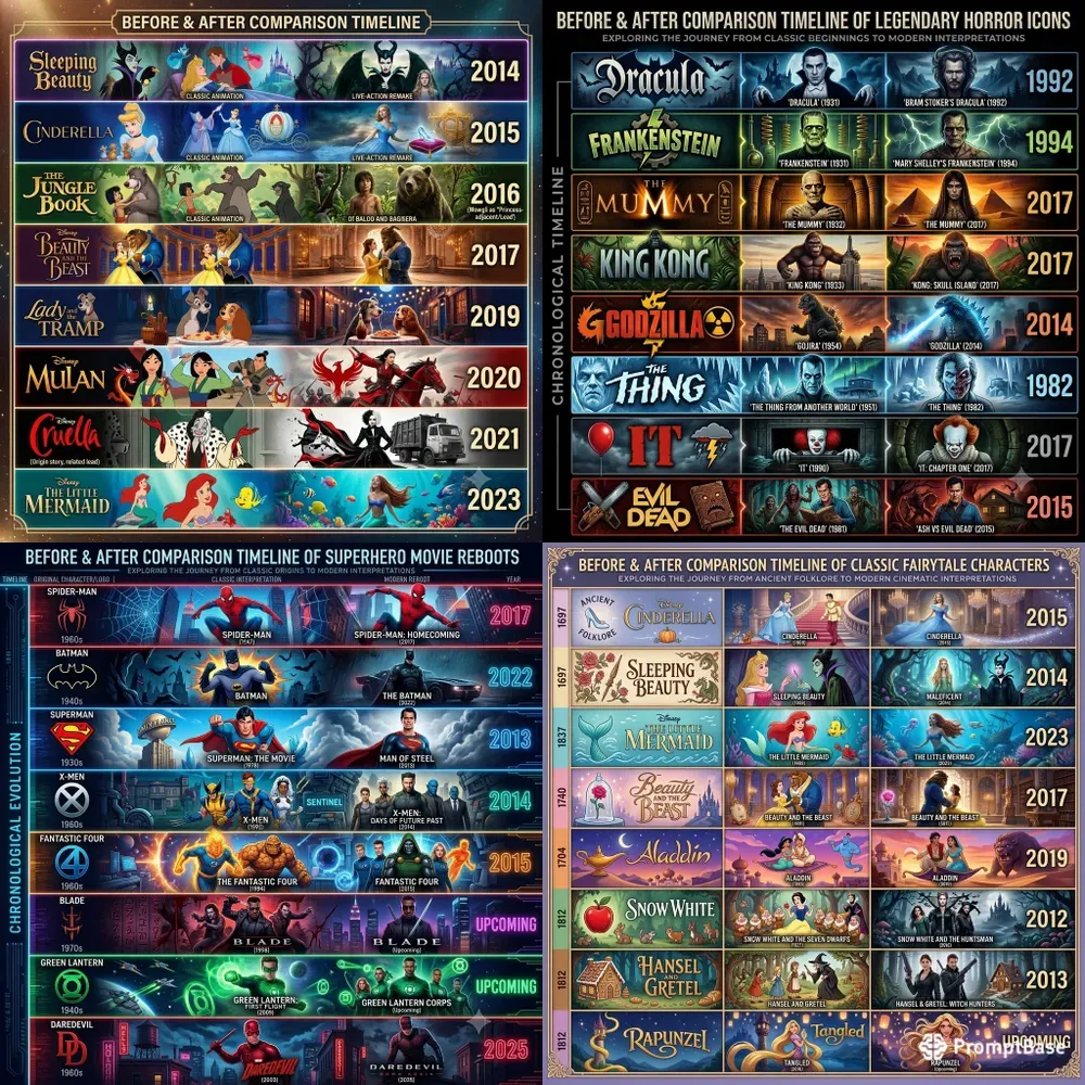 Before After Timeline Posters