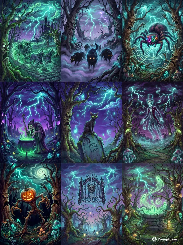 Whimsical Dark Fantasy Disney Art