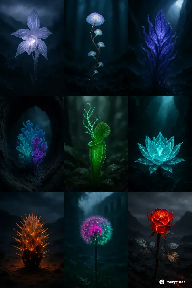 Glowing Fantasy Plant Generators