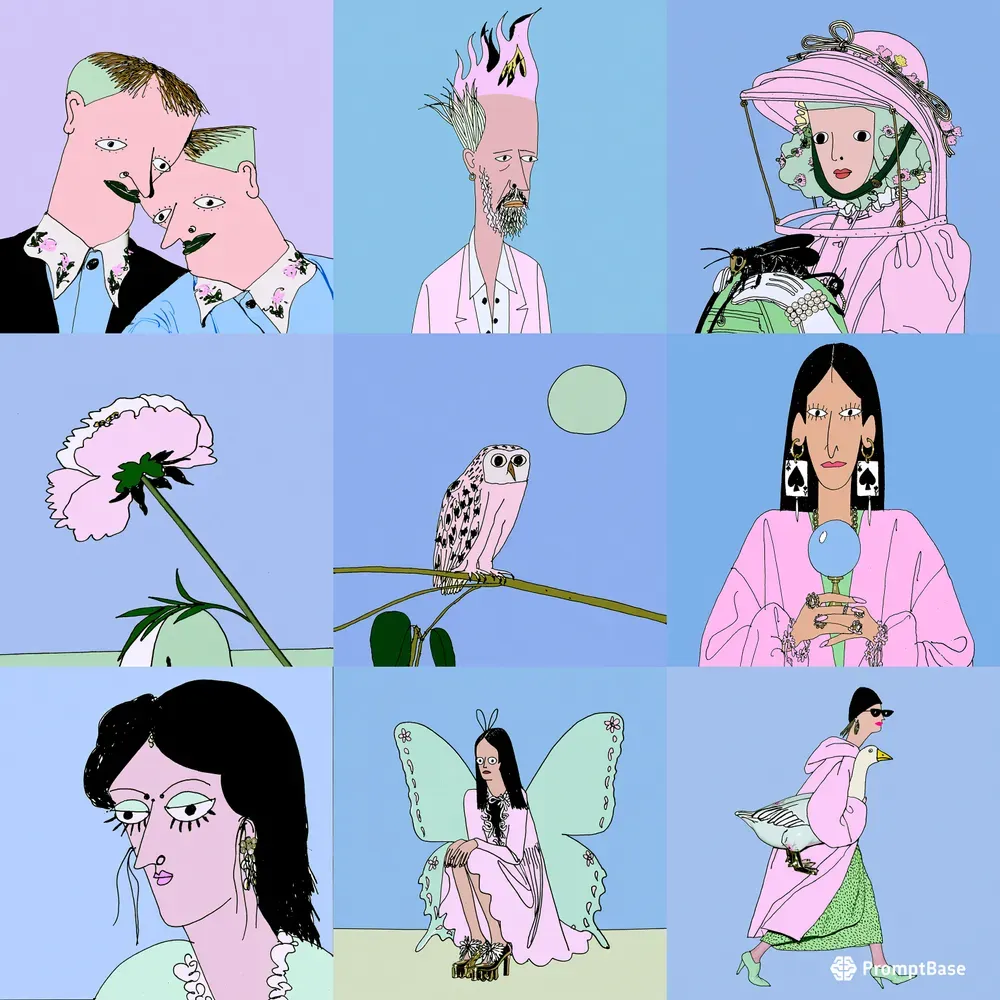 Pastel Oddity Illustrations