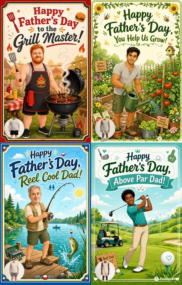Fathers Day Dad Hobby Card Makers