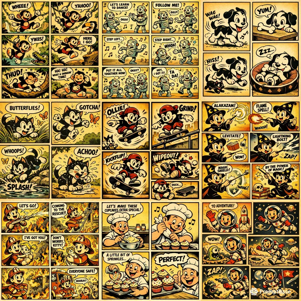 Vintage Comic Panel Generator