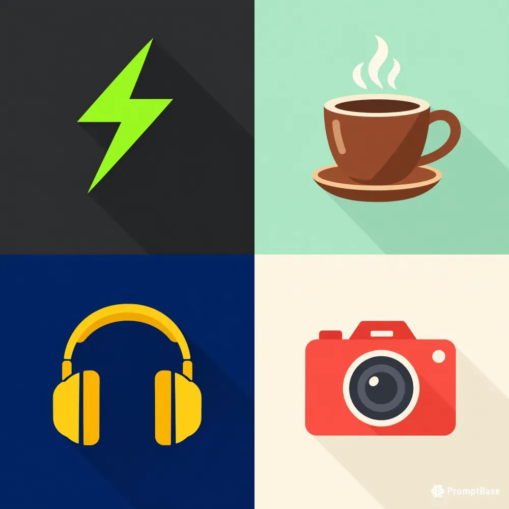 Minimal Flat Design Icon Generator