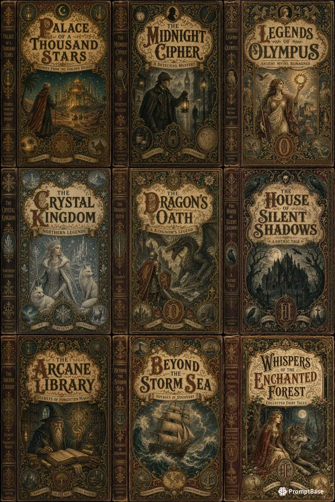 Vintage Book Cover Generator