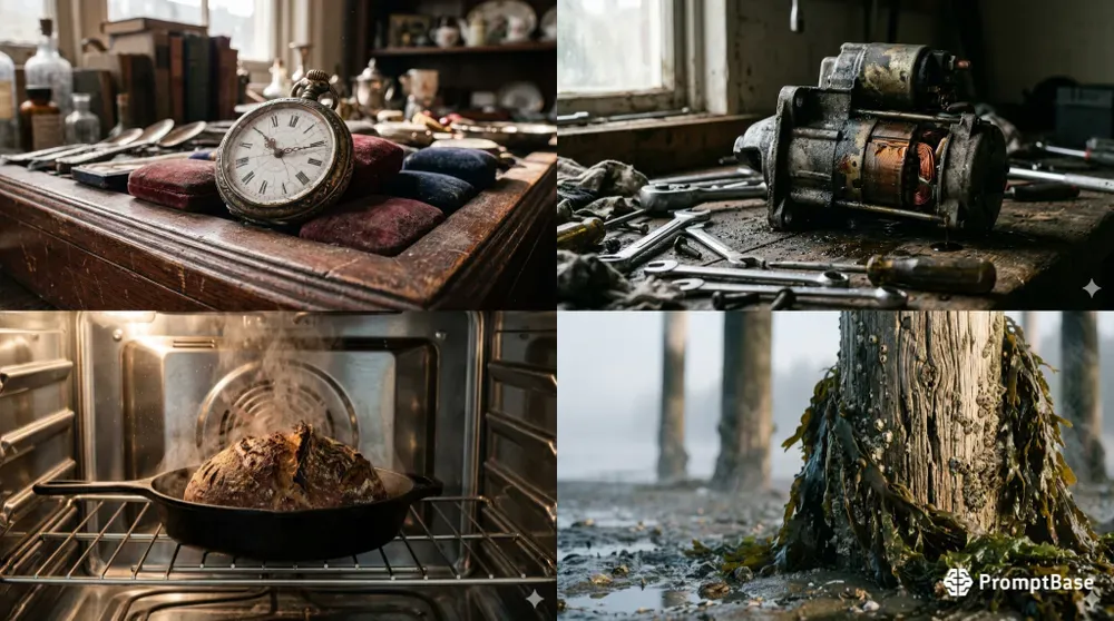 Hyperreal Textured Still Color Photos