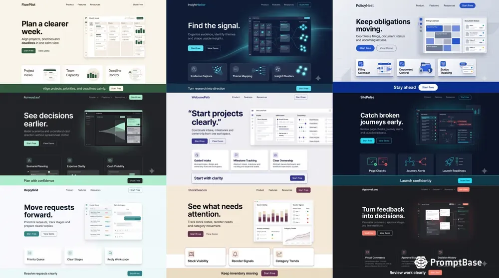 Saas Landing Page Ui Generator