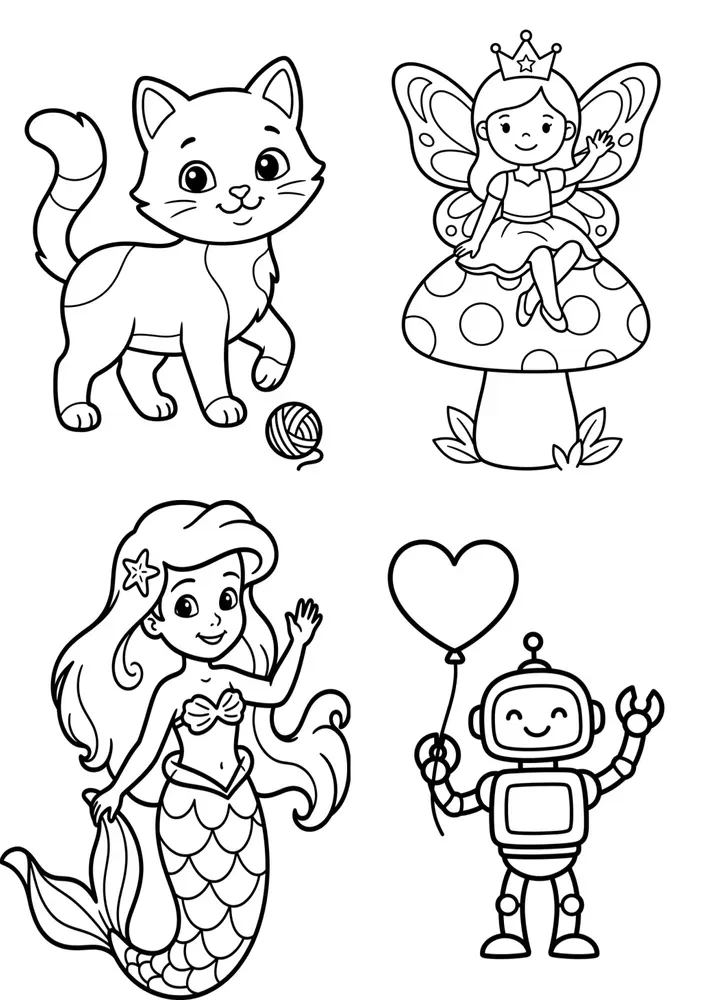 Kids Coloring Book Page Creators