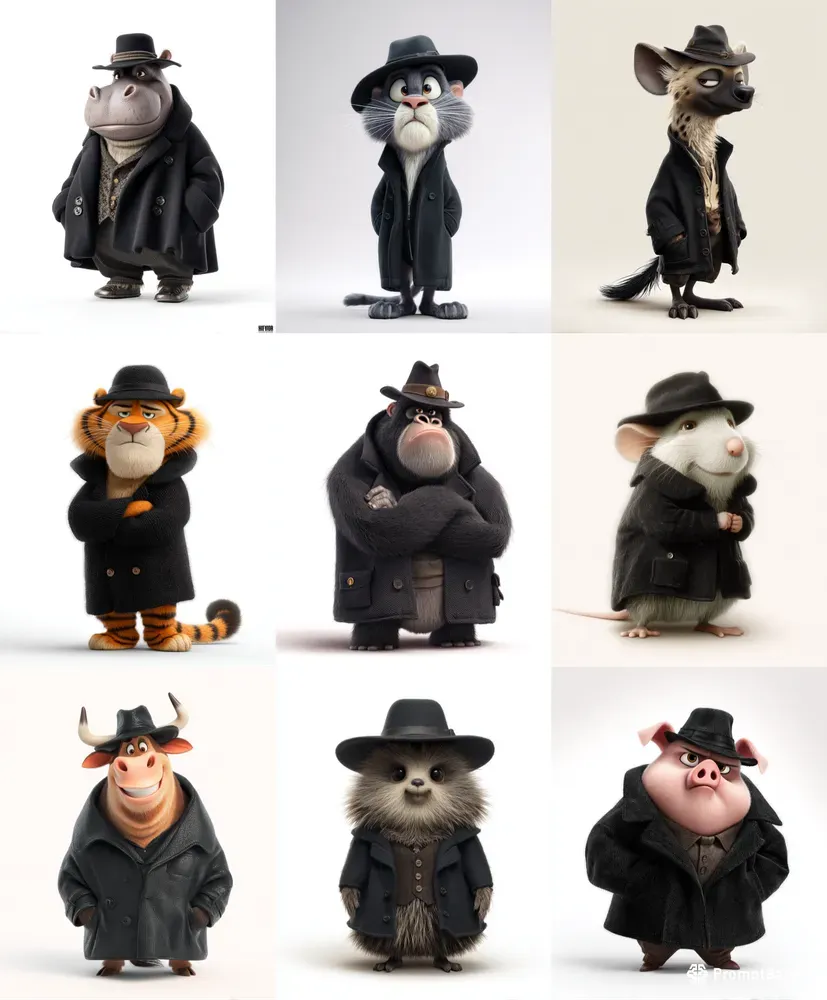 Charming Dressedup Characters