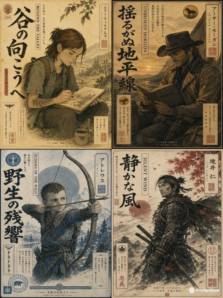 Japanese Vintage Poster Generator