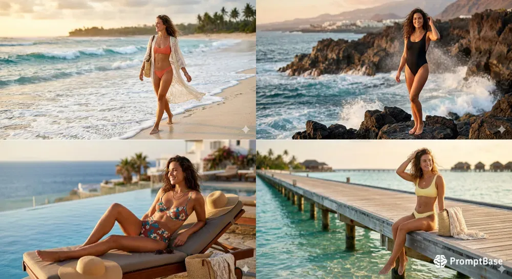 Beach Lifestyle Swimwear Editorials