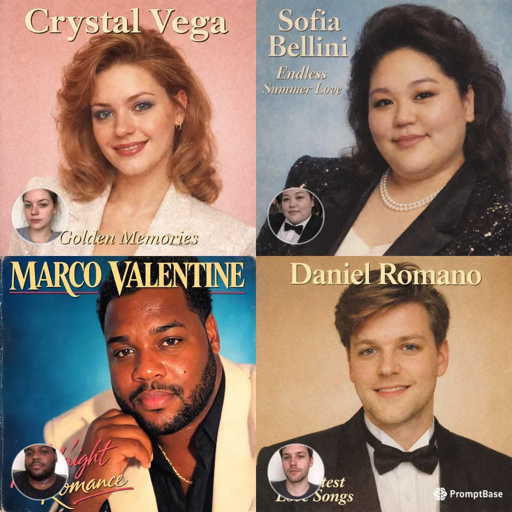 See Yourself On 90s Schlager Covers