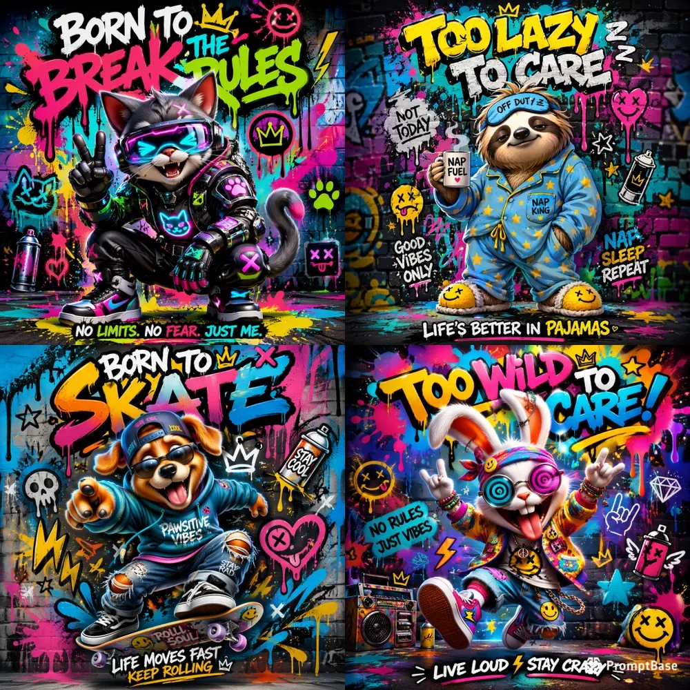 Stylized Cartoon Animal Case Designs