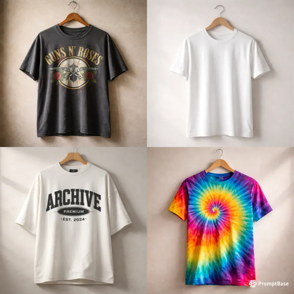 Minimalist Tshirt Product Photo Style