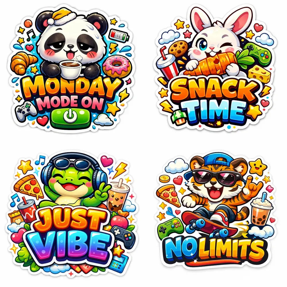 Cute Kawaii Sticker Design Generator
