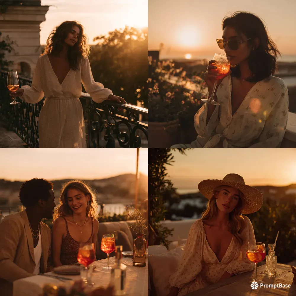 Aperol Spritz Chic Terrace Summer Vibes