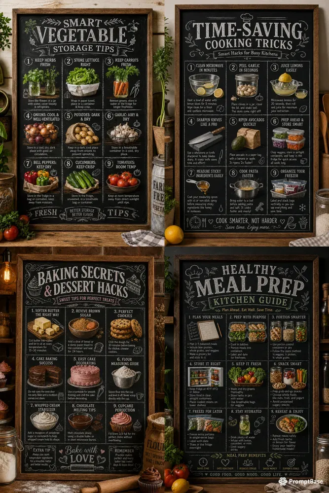 Kitchen Smart Tips Posters