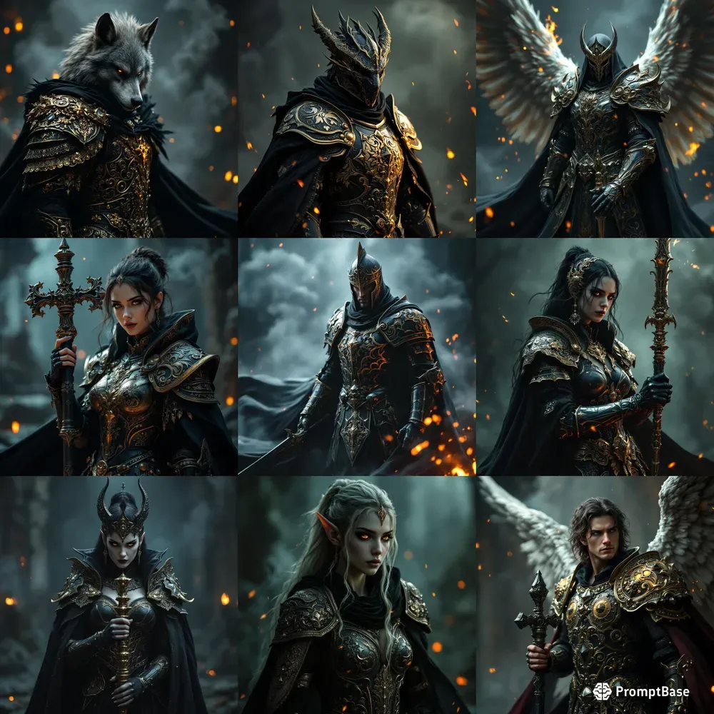 Epic Cinematic Dark Fantasy Characters
