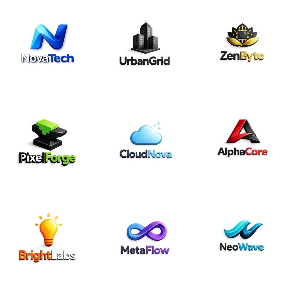 Flat Extruded Shadow Logo Generator