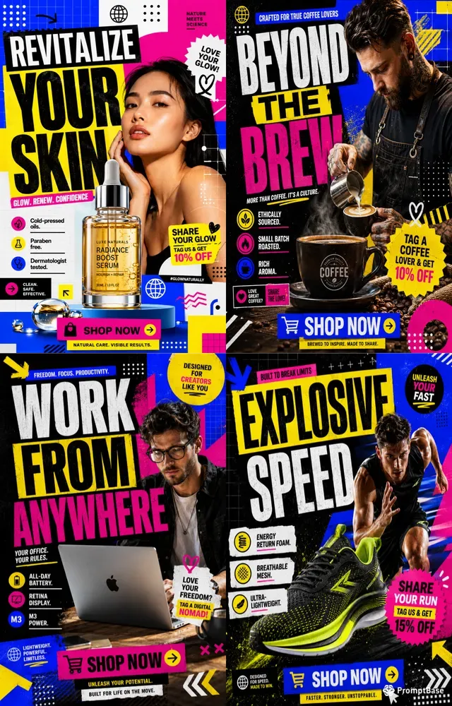 Lifestyle Brand Social Media Carousels