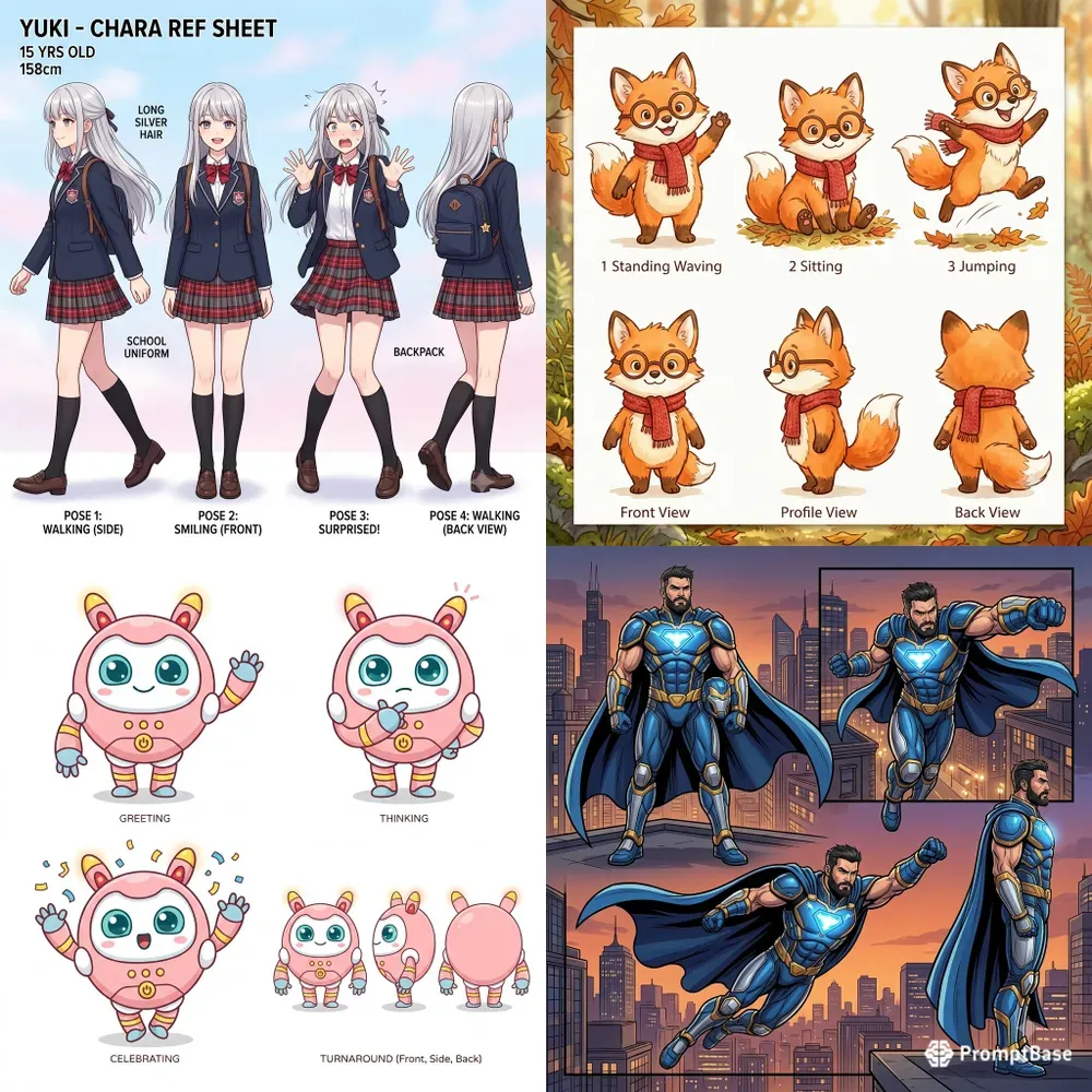 Consistent Character Designs