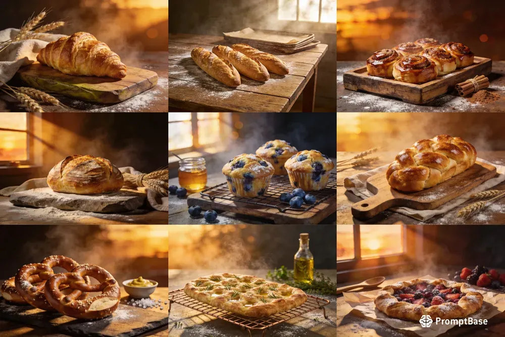 Artisan Bakery Golden Hour Editorials